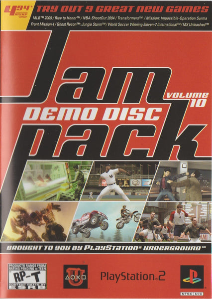 PlayStation Underground Jampack Vol. 10 [RP-M] (Playstation 2) Pre-Owned: Disc Only ~