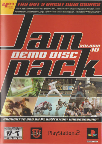 PlayStation Underground Jampack Vol. 10 [RP-M] (Playstation 2) Pre-Owned: Disc Only ~