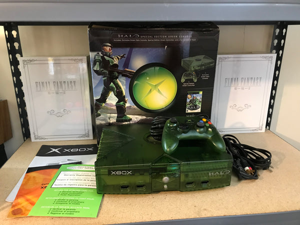 System - Halo Special Edition GREEN Console (Original Xbox) Pre-Owned w/ Official Green S-Controller, Manual, 3 Inserts, and Box (Pictured/See Description/In-Store Pickup ONLY)