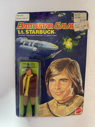 Battlestar Galactica Lt. Starbuck / Approx. 4" Action Figure with Weapon / 1978 Mattel / Universal City Studios / New on Card