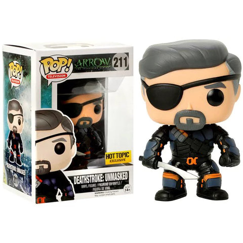 POP! Television #211: Arrow The TV Series - Deathstroke Unmasked (Hot Topic Exclusive) (Funko POP!) Figure and Box w/ Protector