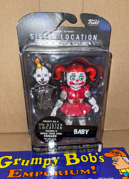 Sister Location  "BABY" / Funko / Five Nights At Freddy's / 2017 / 5" Articulated Action Figure (Build Your Own Ennard) New in Package / See Notes