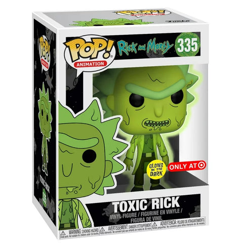 POP! Animation #335: Rick and Morty - Toxic Rick (Glows in the Dark) (Target Exclusive) (Funko POP!) Figure and Box w/ Protector