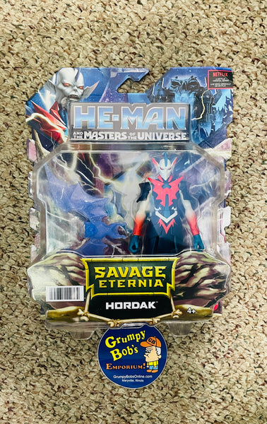 2022 / Mattel / Netflix / HE-MAN and the Masters of the Universe / Savage Eternia / HORDAK - Approx. 6" Tall Action Figure - with IMP BAT / NEW in Pkg. / Package Shows Some Wear / See Photos