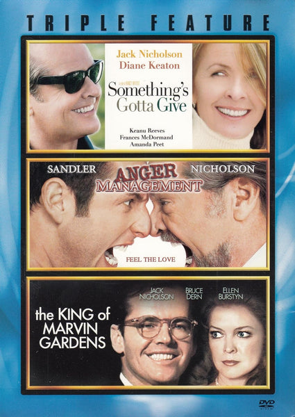 Something's Gotta Give / Anger Management / The King Of Marvin Gardens (DVD) Pre-Owned