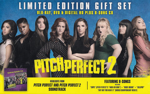 Pitch Perfect 2 Limited Edition Gift Set (Blu-ray + DVD + 8 Song CD) Pre-Owned
