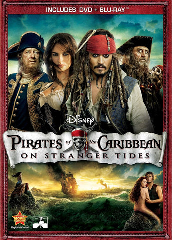 Pirates of the Caribbean: On Stranger Tides (Blu-ray + DVD) Pre-Owned