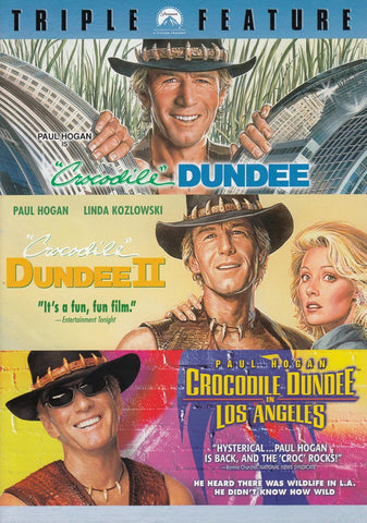 Crocodile Dundee Triple Feature (Crocodile Dundee / Crocodile Dundee II / Crocodile Dundee in Los Angeles) (DVD) Pre-Owned