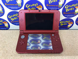 System - New Red (New Nintendo 3DS) Pre-Owned w/ Stylus, Manual, AR Cards, Cardboard Insert, and Box (Matching Serial Number) (As Pictured)