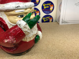 Santa Clause Bank - Cast-Iron (Reproduction) Pre-Owned (As Pictured/See Notes)
