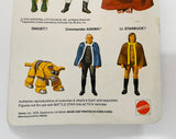 Battlestar Galactica Lt. Starbuck / Approx. 4" Action Figure with Weapon / 1978 Mattel / Universal City Studios / New on Card