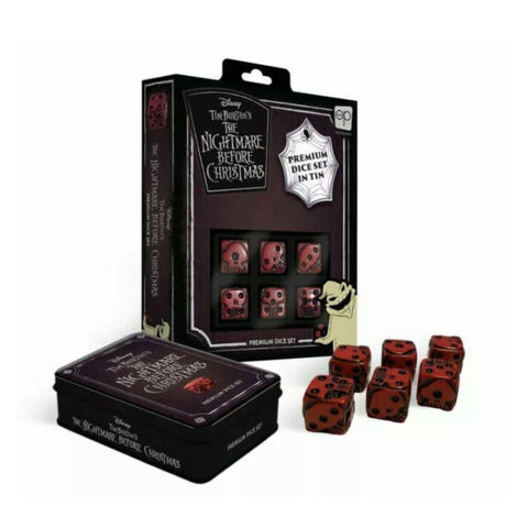 The Nightmare Before Christmas Premium Dice Set 6Pcs (The Op Games) NEW
