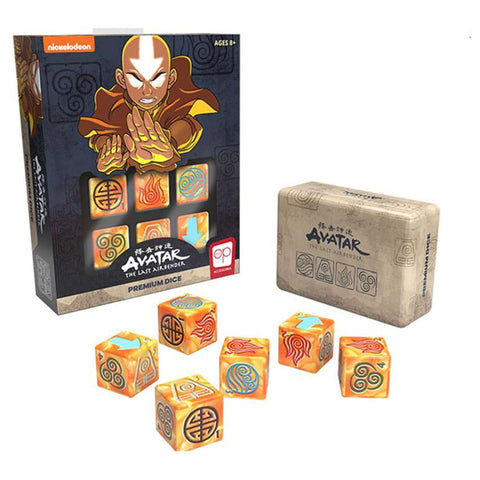 Avatar The Last Airbender Premium Dice Set 6Pcs (The Op Games) NEW
