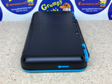 System - Black & Turquise (New Nintendo 2DS XL) Pre-Owned w/ Stylus, Charger, AR Cards, Quick Start Insert, Cardboard Insert, and Box (As Pictured)