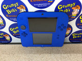 System - Electric Blue 2 (Blue & Black) (Nintendo 2DS) Pre-Owned w/ Stylus, Charger, Quick Start Insert, AR Cards, Cardboard Insert, and Mario Kart 7 Edition Box (Matching Serial Number) (As Pictured)