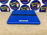 System - Electric Blue 2 (Blue & Black) (Nintendo 2DS) Pre-Owned w/ Stylus, Charger, Quick Start Insert, AR Cards, Cardboard Insert, and Mario Kart 7 Edition Box (Matching Serial Number) (As Pictured)