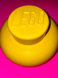 LEGO / Mini Fig Head Storage Case / 2012 / SMALL / "Angry Boy" with 'Closed Mouth Frown' Expression /#4031 / VERY HARD TO FIND / Pre-Owned / See Pictures