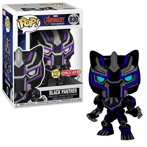 POP! Marvel #830: Avengers MechStrike - Black Panther (Glows in the Dark) (Target Exclusive) (Funko POP! Bobblehead) Figure and Box w/ Protector