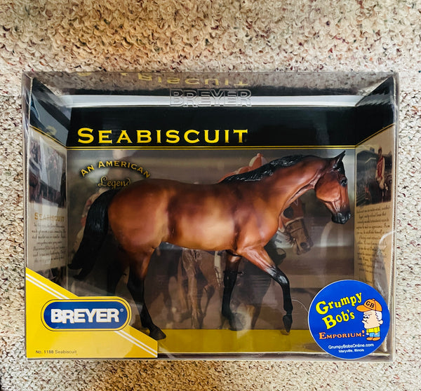 Breyer Reeves SEABISCUIT / An American Legend / #1188 / 2003 / New in UNSEALED Box / See Info in Listing