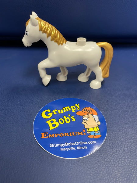 LEGO DUPLO: Set #6153 HORSE figure - 2012 Cinderella Carriage (Retired) (Pre-owned)