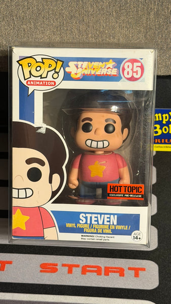 POP! Animation #85: Steve Universe - Steven [Hot Topic Exclusive Pre-Release] (Funko POP!) Figure and Box w/ Protector (Box and Figure Damage)