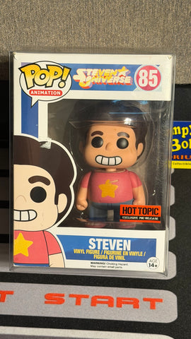 POP! Animation #85: Steve Universe - Steven [Hot Topic Exclusive Pre-Release] (Funko POP!) Figure and Box w/ Protector (Box and Figure Damage)