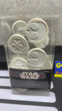Star Wars: Shower Curtain Hooks - Rebel & Empire - White [Set of 12] (Disney) NEW in Package (See Notes)