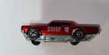 1968 Mattel, Inc. / USA / Hot Wheels Redline / Fire Dept. FIRE CHIEF CRUISER / Marked: U.S. & Foreign Pat. Pending / Pre-Owned - No Package / See Pictures