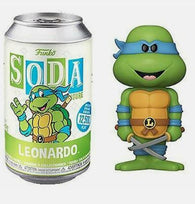 TMNT Teenage Mutant Ninja Turtles: Leonardo (Funko Soda Figure) Includes: Figure, POG Coin, and Can