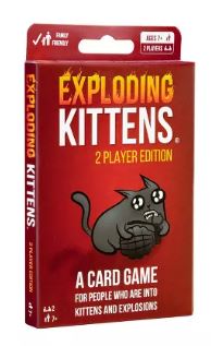 Exploding Kittens: 2 Player Edition (Card Game) NEW
