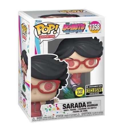 POP! Animation #1358: Boruto Naruto Next Generation - Sarada [Glows in the Dark] [ Entertainment Earth Limited Edition Exclusive] (Funko POP!) Figure and Box w/ Protector