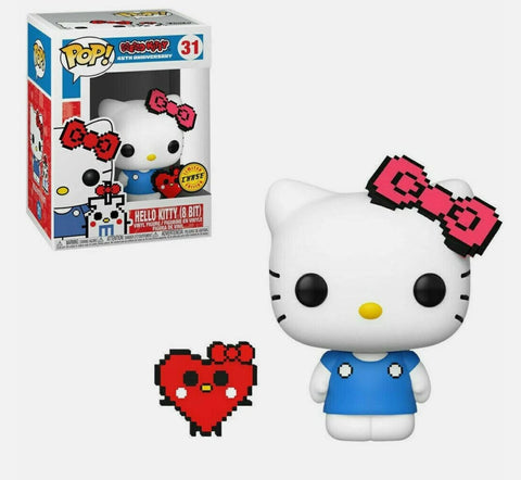 POP! Hello Kitty 45th Anniversary #31: Hello Kitty (8 Bit) [Limited Edition Chase] (Funko POP!) Figure and Box w/ Protector
