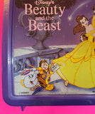 Disney's Beauty and the Beast Plastic Lunch Box and Thermos / with Care Instructions / Aladdin /  1990's / Pre-Owned / See Pictures