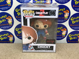 POP! Movies #56: Child's Play 2 - Chuck (NJcollector Exclusive) [CUSTOM - Blood Splatter] (Funko POP!) Figure and Box w/ Protector (As Pictured)