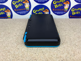 System - Black & Turquise (New Nintendo 2DS XL) Pre-Owned w/ Stylus, Charger, AR Cards, Quick Start Insert, Cardboard Insert, and Box (As Pictured)