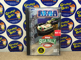 Sega Rally Championship (Sega Saturn) Pre-Owned: Game, Manual, Registration Card, Insert, and Case - Not For Resale Sticker on Manual and Case (As Pictured)
