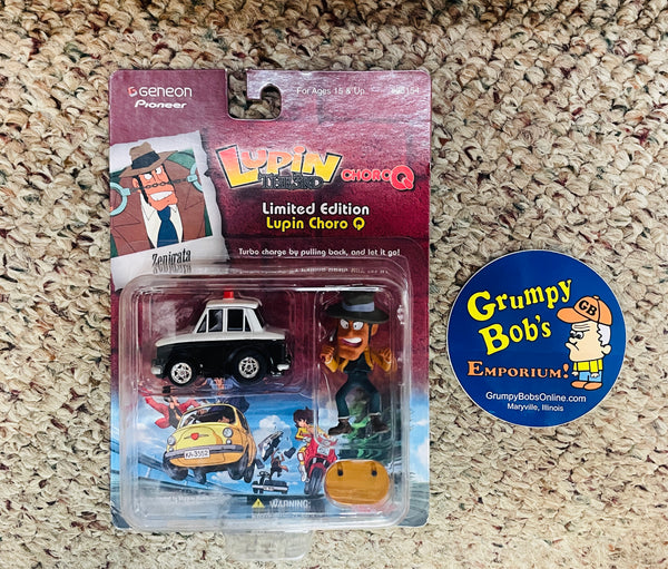 2004 / Takara Co. Ltd / Geneon Pioneer / 95154 / Lupin the 3rd - Lupin Choro Q / ZENIGATA / Limited Ed. / New in Pkg. / See Notes