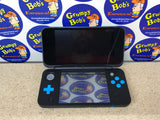 System - Black & Turquise (New Nintendo 2DS XL) Pre-Owned w/ Stylus, Charger, AR Cards, Quick Start Insert, Cardboard Insert, and Box (As Pictured)