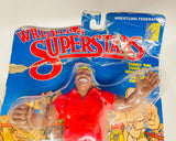 1985 / LJN Toys, Ltd. / Titan Sports / WWF / Asst. #5423 / Wrestling Superstars / S.D. JONES / SPECIAL DELIVERY JONES /  New on Damaged / Torn / Taped Card / SEE Pictures