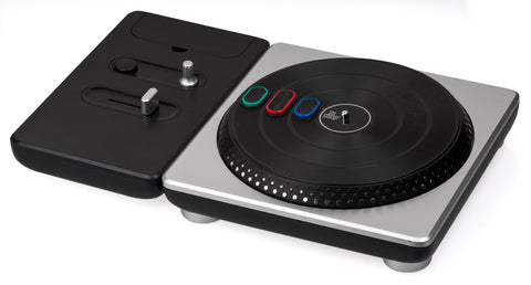 Wireless Controller - DJ Hero Turntable - Silver and Black Edition (Xbox 360) Pre-Owned