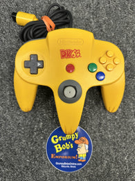 Wired Controller - DK64 Banana Yellow Edition (Nintendo 64) Pre-Owned (w/ Known Replacement Analog Stick)