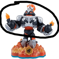 DARK BLAST ZONE (Variant / SWAP-able) Fire (Skylanders Swap Force) Pre-Owned: Figure Only (TOP HALF ONLY)