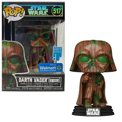 POP! Star Wars - Art Series #517: Darth Vader (Endor) (Wal-Mart Exclusive) (Funko POP! Bobble-Head) Figure and Box w/ Protector