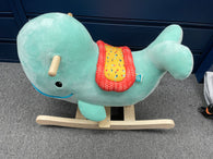 B. Toys Wooden Whale Rocker Echo Ride On (Toys and Collectibles) (Pre-owned / Item as PICTURED) In store pick-up only