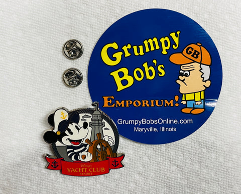 Disney Parks 2020 / Authentic Official "Pin Trading" Pin / Push Back Pin / Disney's Resort YACHT CLUB  / Pre-Owned / See Listing and Pictures