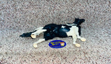 Breyer Reeves / American Saddlebred Stallion Black and White Pinto / Approx. 10 1/2" x 13" / Pre-Owned / No Box / See Pictures