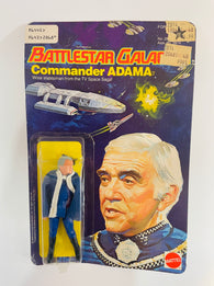 Battlestar Galactica Commander Adama / Action Figure / 1978 Mattel / Universal City Studios / New on Unpunched Card