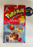 HARD TO FIND!! 1999 Hasbro / Nintendo / Game Freak / Pokemon Battle Figures (No. 58015)  #77 PONYTA and #78 RAPIDASH / New in Pkg / See Pictures