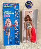 Mattel Dramatic New Living BARBIE / 1969 / #1116 / with Original Box, Outfit, Stand and Booklet / Pre-Owned / See Pictures