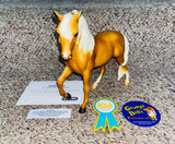 Breyer Reeves / Gold Coast Palomino in Marabella Mold / Was Only Available Aug.-Dec. 2001 / See Info in Listing / Approx. 8" x 10" / Pre-Owned / No Box / See Pictures